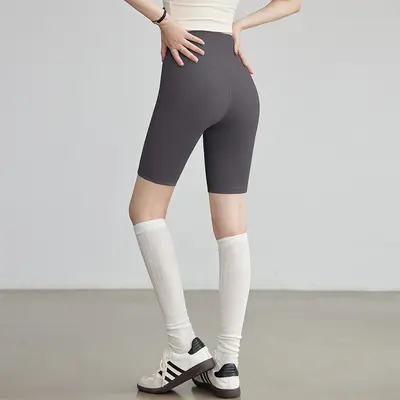 瑜伽裤女高腰提臀紧身速干运动短裤可外穿跑步骑行健身服五分裤夏 - 9