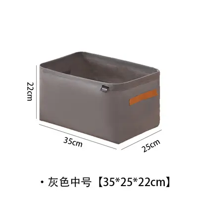 Foldable steel ring fabric storage box - 9