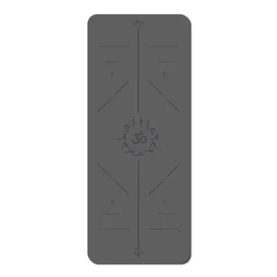 İşlenmiş ve özelleştirilmiş PU kauçuk yoga matı logosu ter emici kaymaz pozisyon çizgili yogamat spor fitness matı - 6