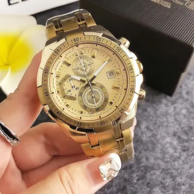 Geschäfts-Armbanduhr Gold wasserdicht Luxus-Quarz