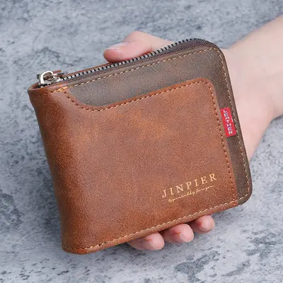 Men's Business Wallet, Large Capacity, Multi-Slot, Retro Leather Card Holder - 9