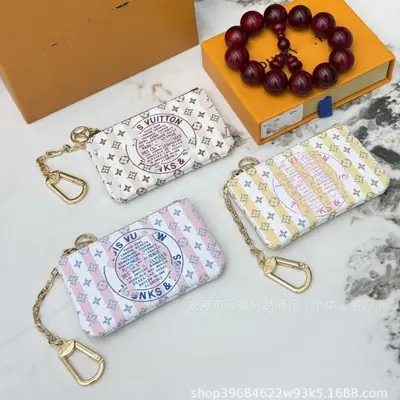 护照本M64502徽章新品花彩零钱包卡包小众ins多卡位卡包跨境热卖