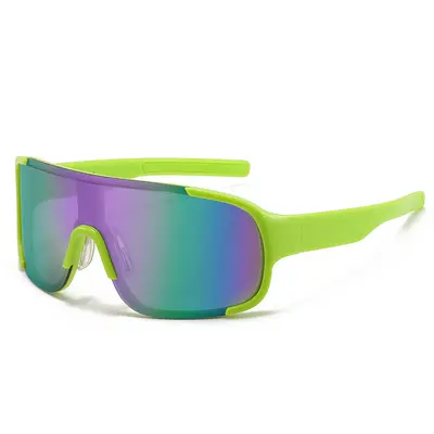 Night Cycling Glasses, Large Frame, Windproof, Clear Lens - 6