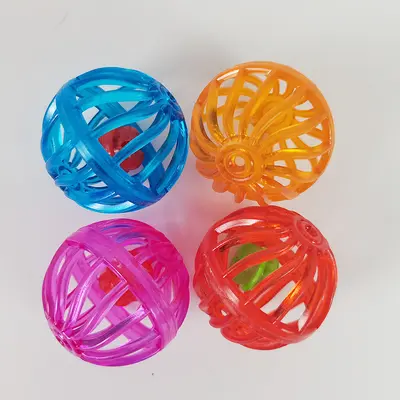Colorful Bell Ball Cat Toy Set, Interactive, Includes Mouse - 9
