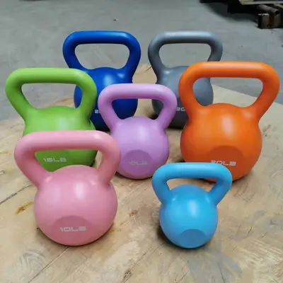 Dropshipping Eco-Friendly PE Kettlebell for Women, Fitness Equipment, Competition Training, Arm and Squat Lift Shaping