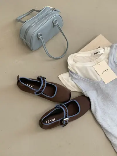 Satin Mary Jane Ballerinas im Retro-Stil, Saison 2026 - 7