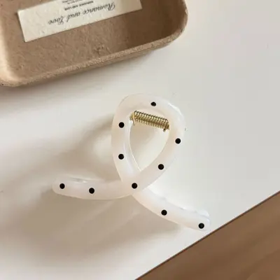 Women's Shark Hair Clip, Polka Dot Drip-Glaze Design, Thickened PC Material - 11