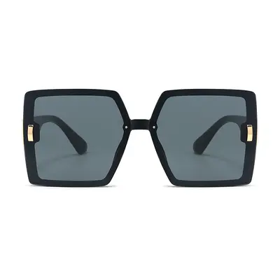 Großer eckiger Damen-Sonnenbrille mit D-Nieten, UV-Schutz - 6