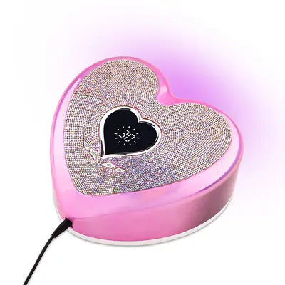 96W Heart-Shaped Nail Lamp, Smart Sensor UV Dryer