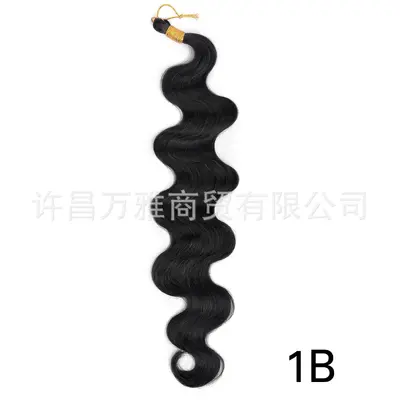Body Wave Crochet Synthetik-Flechthaar-Perücke - 7