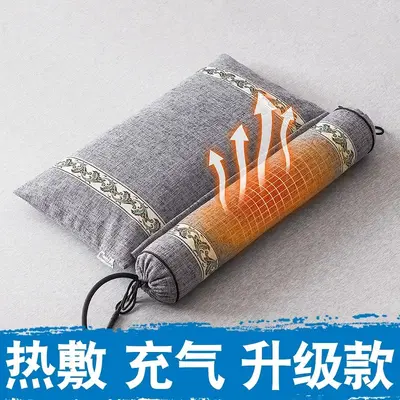 Buckwheat Senna Seed Cervical Pillow, Special Sleep Aid Pillow Cylindrical Anti-arch Traction Pillow for Sugar Sleep