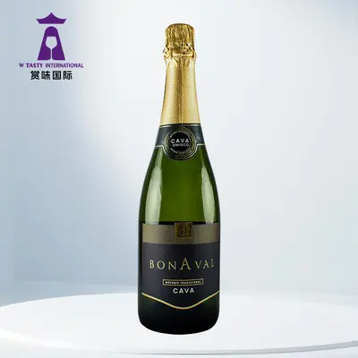 İspanyol Cava köpüklü şarap, 750 ml orijinal şişe, düğün ve parti için