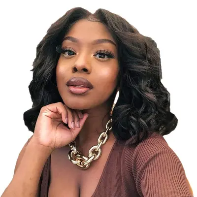Cross-border Hot-Selling Europe & America Women's Daily Short Curly Wig, Heat-Resistant High-Temperature Silk Synthetic Wig, Chemical Fiber Full Head Cap