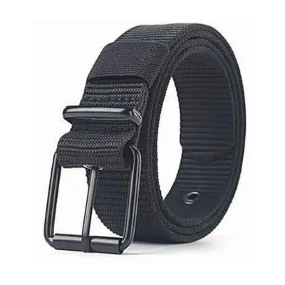 Durable Men's Canvas Belt with Perforated Buckle, Long Size