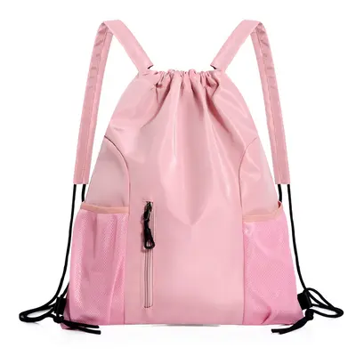 Oxford Fabric Drawstring Backpack, Large Capacity Solid Colour - 7