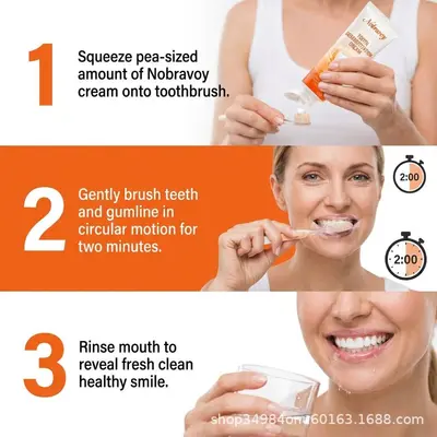 Nobravoy Tooth Desensitizing Paste, Whitening, Freshens Breath