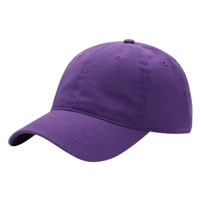 Combed Cotton Baseball Cap Solid Color Water Washed Hat Simple Trendy Duck Bill Cap Outdoor Popular Versatile Soft Top Sun Visor Hat - 7