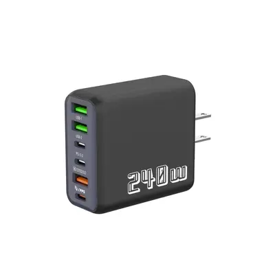 240W Çok Portlu Telefon USB Şarj Cihazı Üç-in-Bir Hızlı Şarj PD Şarj Başlığı Çoklu Delikli iQOO Şarj Başlığı Evrensel - 10