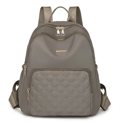 Oxford Cloth Women's Backpack, Diamond-Quilted Nylon, Small Travel Backpack - 7