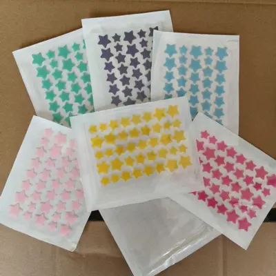 Five-Star Shaped Colorful Pimple Patches for Makeup