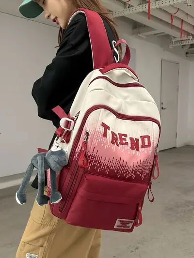 Gradient Large-Capacity Middle and High School Backpack - 5