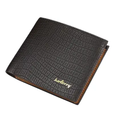 Baellerry Men's Short Wallet, Crocodile Pattern, Slim Tri-Fold - 6