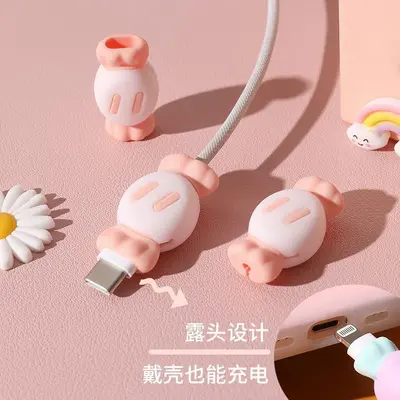Candy phone cable protector sleeve, anti-break