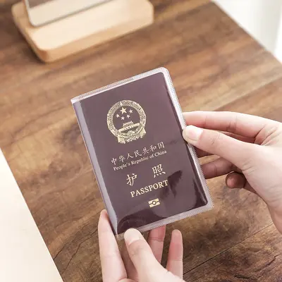 Transparent thickened passport cover
