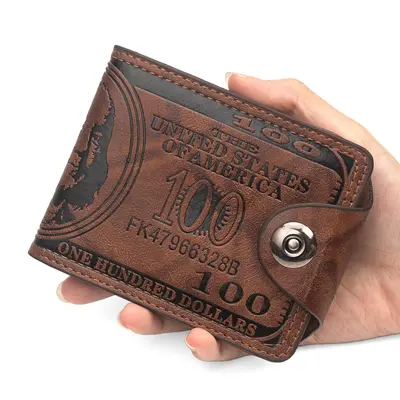 GEFEYA Kurze Herrenbrieftasche mit Dollar-Prägung und Magnetklappe - 8