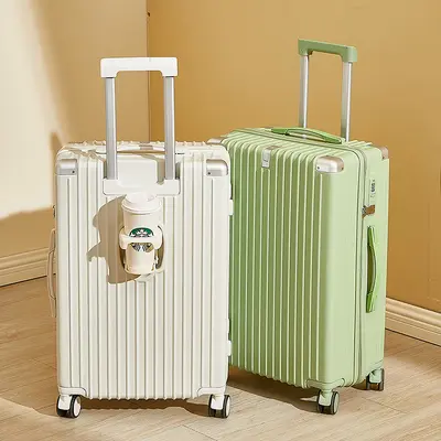 20 Inch Carry-On Trolley and 26 Inch Combination Lock Travel Suitcase - 1
