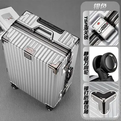 Ride-On Trolley Suitcase with Large Capacity and Combination Lock, Durable - 13