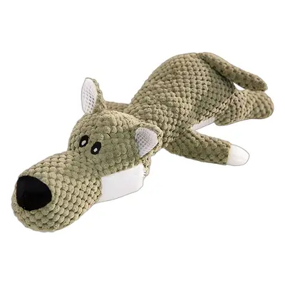 Bone-Shaped Plush Dog Toy, Tear-Resistant, Squeaky - 6