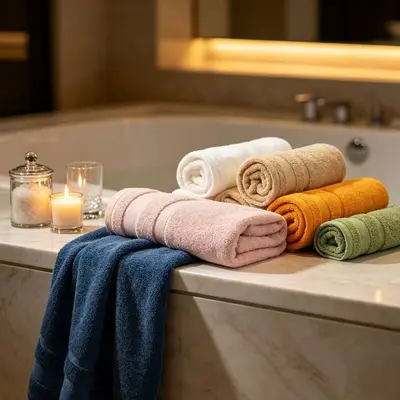 Gaoyang Hotel reine Baumwoll-Badetücher im Großhandel, 100% Baumwolle, extra groß und dick, saugfähig, anpassbares Logo, fusselarm, für Männer und Frauen. - 2