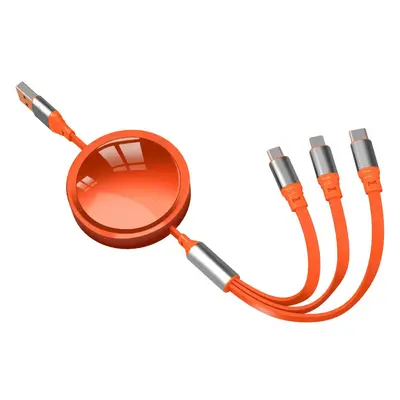 100W super fast 1-to-3 retractable cable