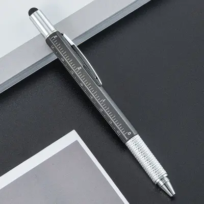 6-in-1 Multifunctional Plastic Tool Pen with Level, Ruler and Screwdriver - 10