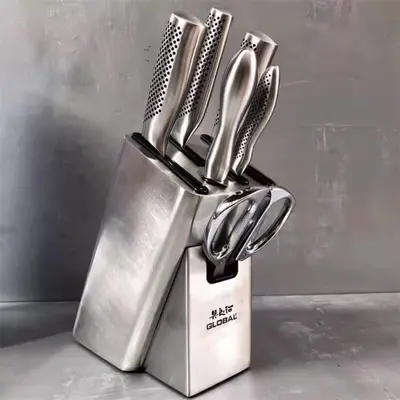 Global Yoshikawa Stainless Steel Knife Set, 6-Piece