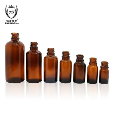 5-100 ml braune Glasflasche für ätherische Öle, langlebig, Umfüllflasche