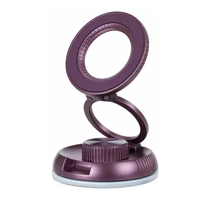 Ultra-Thin Car Phone Holder, Vacuum Suction, Rotating Foldable Magnetic - 9