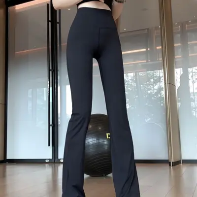 原标LULU女士Groove喇叭裤高腰显瘦运动休闲健身瑜伽速干百搭神裤