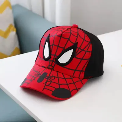 Kids Cartoon Sun Hat with Embroidered Spider Design Baseball Cap - 12