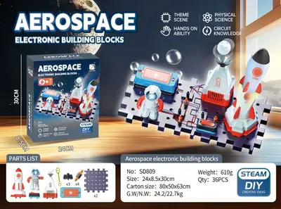 Children's Science Electronic Circuit Building Blocks Physics Experiment Set - 10