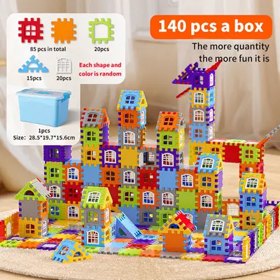 Children's Building Blocks, Large Pieces House Set for Kindergarten, Ages 6-12 - 10