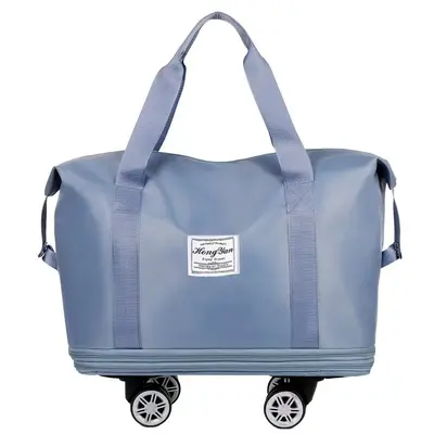 Erweiterbare Reisetasche mit Universalrädern, großes Fassungsvermögen, Damen-Nasswäsche-Trennaufbewahrung, Geschäftsreise-Fitnesstasche, Universitäts-Reisetasche - 12