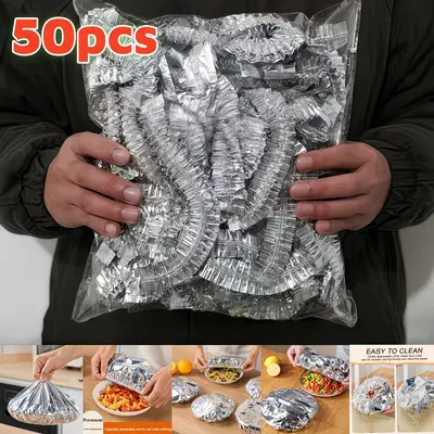 饭菜保温套铝箔膜套厨房保温盖餐桌家用锡纸保温罩保鲜膜套 - 8