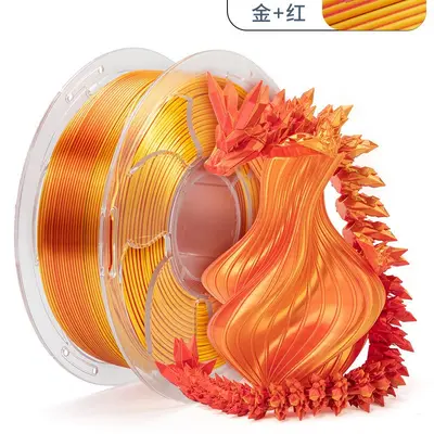 PLA İpek Çift Renkli 3D Yazıcı Filamenti 250G, Bambu Lab ve Creality Uyumlu - 7
