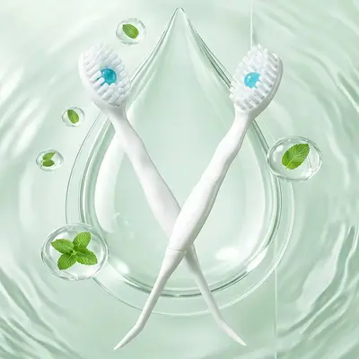Disposable toothbrush set, portable