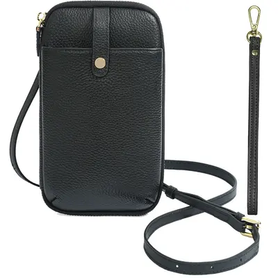 Crossbody-Handytasche aus echtem Leder, koreanischer Stil, Schultergurt - 10