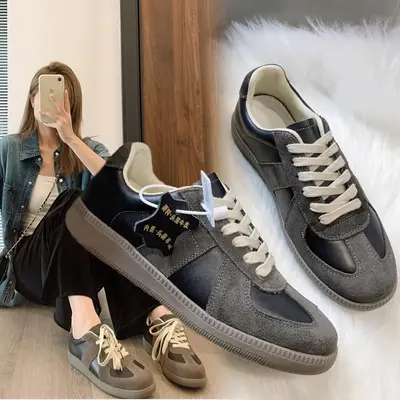 Damen-Freizeitschuhe, flach, weiß, atmungsaktiv, mit Rindslederfutter
