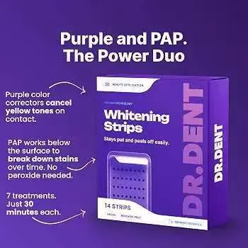 跨境Dr.Dent Whitening Strips亮白牙贴清洁呵护牙釉质层牙贴14贴