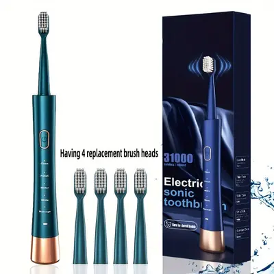 Sonic-Elektrozahnbürste, 6 Bürstenköpfe, intelligent, Vibration